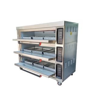 Attrezzatura Professionale per Panetteria Commerciale, Forno Rotante a Vapore con Controllo Touch, Porta Francese, Lunga Durata, per <span class=keywords><strong>Pizza</strong></span> e Pane - Product Image 1
