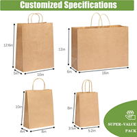 Sac Fourre-Tout en Papier Kraft de Gros, Sac à Emporter pour Torréfaction de Café, Sac Cadeau avec Impression Offset et Sérigraphie LOGO Personnalisé