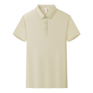 Polo Shirt Solid Color Cotton Moisture Wicking Daily Wear Short Sleeve - Product Image 2