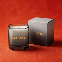 Pot à bougie carré en verre givré blanc de luxe personnalisé de 10 oz, 14 oz, 16 oz, porte-bougie pour la vente en gros, marque privée et ensemble de couvercles