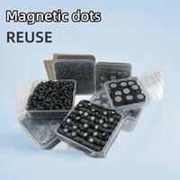 Titik Penanda Magnetik Reflektif Pemindaian 3D 100 Buah Titik Target Pemosisian yang Dapat Digunakan Kembali Presisi Pelacakan Pemindai Fotogrammetri
