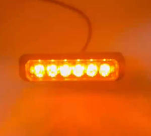Luz Estroboscópica <span class=keywords><strong>LED</strong></span> de 6W con Certificación E=mark, 12V 24V, Ultra Delgada, Lámpara de Advertencia de Emergencia para Parrilla de Camión, Remolque, Automóvil, con 17 Modos de Destello - Product Image 6