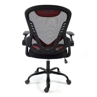 Chaise de bureau ergonomique moderne à dossier mi-haut inclinable, pivotante et réglable en hauteur, en maille, de haute qualité, pour visiteurs et télétravail