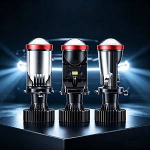 Lente de Proyector Mini <span class=keywords><strong>Y8</strong></span> H4 de Uso General JHS, Bombilla de Faro Bi-LED, Luz Alta y Baja Integradas, Kit de Conversión de Iluminación Automática OEM - Product Image 1