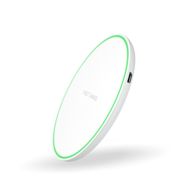 Custom Portable 10W/15W QC2.0 PD Fast Charging Wireless Charger with 9V/2A Input 5V/1A Output Type-C for Certified OTP & OVP