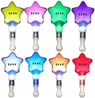 Promotional Party Decorations Custom Logo 11*23cm Multi-Color Star Shape Flashing Led Glow Sticks for Party Concert Festival