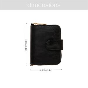 Hongbo Best New 7-Color Lizard Leather Mini Portable Multi-Funcional Business Card Wallet Key Cash Money Características para - Product Image 3