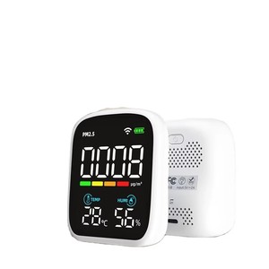 เครื่องวัดคุณภาพอากาศแบบพกพา WIFI ควบคุมผ่านแอพ ตรวจวัด PM2.5 CO2 วิเคราะห์มลพิษทางอากาศ วัดอุณหภูมิและความชื้น - Product Image 1