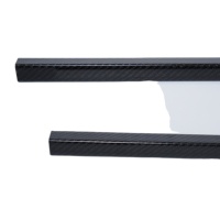 Barre carrée en fibre de carbone pultrudée de haute pureté, légère, 25x23x1000mm, 200C, dimensions personnalisables