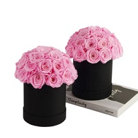 Fleur éternelle éternelle grâce à un dôme, fleur préservée, plante naturelle de longue durée, pour une boite cadeau