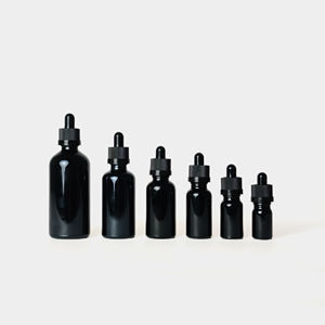 Cannacoast Black Opal Jar CR Essential Oil <b>Glass</b> Jar Child Resistant <b>Dropper</b> <b>Bottle</b> For Concentrate Oil - Product Image 1