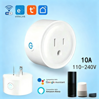Prise intelligente Wi-Fi EWeLink US en gros, compatible Alexa Google Home, programmation de minuterie, contrôle maison/bureau, matériau ABS, portée 50m, vente en gros