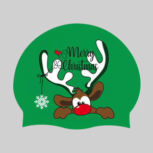 <span class=keywords><strong>Bonnet</strong></span> <span class=keywords><strong>de</strong></span> <span class=keywords><strong>bain</strong></span> mignon avec imprimé <span class=keywords><strong>de</strong></span> pull <span class=keywords><strong>de</strong></span> Noël, imperméable, pour <span class=keywords><strong>cheveux</strong></span> longs et courts - Product Image 1