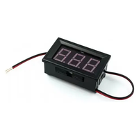 Mini Voltímetro Digital LED de 3-30V, Detector de Voltaje y Monitor de Capacidad para Motocicleta y Automóvil