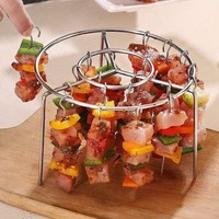Brochettes et bâtonnets à kebab en acier inoxydable industriel pour four |   Brochettes réutilisables pour friteuse à air