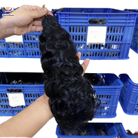 Nouvelle Tendance Extensions au Crochet Ondulées Sans Nœuds Pré-Séparées à Brins Simples Grade 12A Cheveux Humains Vierges Brésiliens Double Trame Faite à la Machine
