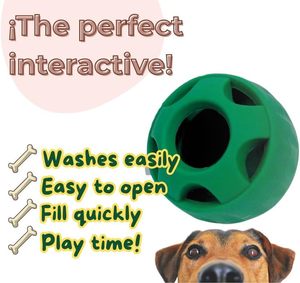 Long-Lasting Interactive <b>Dog</b> Toy <b>Ball</b> Freeze Treats Eco-Friendly Food Grade Silicone <b>Dog</b> Chew Lick Modern Durable Fashion Large - Product Image 2