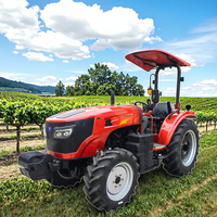Tracteur agricole compact LANSU 2RM diesel 15 CV avec chargeur frontal, charrue, herse et cultivateur – Haute productivité, transmission par engrenages