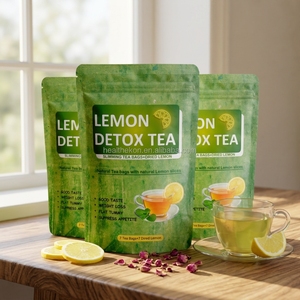 Thé amincissant à la vitamine C au goût naturel de citron, thé aux herbes chinoises en pyramide pour la perte de poids, sachets de thé 7 jours - Product Image 5