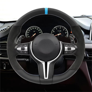 พวงมาลัยหนังแท้ทรงสปอร์ตสำหรับรถยนต์ BMW M3 M4 M5 F01 F06 F10 F11 F20 F21 F22 F30 F31 F32 F34 F36 F80 F82 F87 E60 E61 - Product Image 3