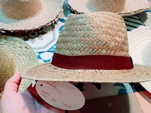 Chapeau de paille naturel fait à la main Chapeau de soleil à large bord pour la plage d'été - Product Image 6