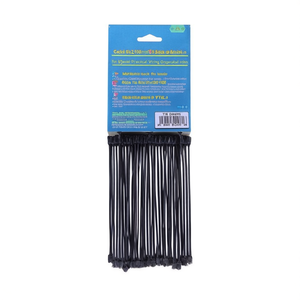 Attaches de câbles 2,5x100mm, 100 pièces, noir et blanc, pour l'organisation du câblage électrique - Product Image 2
