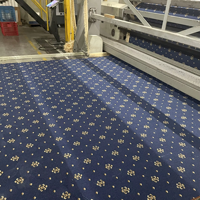 Tapis de luxe pour hôtel, design bleu et or, tissé à la machine en jacquard Axminster pour chambre VVIP et salon