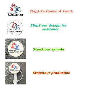 100 styles de embouts de paille en silicone 3D écologiques et réutilisables de <span class=keywords><strong>10</strong></span> mm, motifs de dessins animés mignons, accessoires pour pailles à boire - Product Image 3
