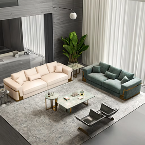 Foshan Factory Gold Legs Modern Nice <strong>Sofa</strong> Design Furniture Two Seater Home Living Room Upholstered <strong>Sofa</strong> <strong>Cama</strong> <strong>Moderno</strong> - Product Image 5