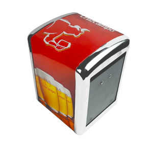 Entrega rápida de fábrica, regalo de promoción de <span class=keywords><strong>Cruzcampo</strong></span>, servilletero de estaño personalizado, dispensador de pañuelos, auditoría de fábrica - Product Image 5