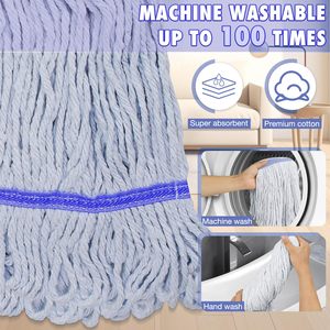 Bán Hàng Nóng Wringing Twist Lau Với Dài Xử Lý Ướt Lau Cho Sàn Làm Sạch Hộ Gia Đình Thương Mại Tự-Wringing Twist Lau - Product Image 3