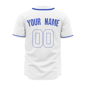 Maillot de baseball court à col en V 100 % polyester, imprimé par transfert thermique, fabriqué au Pakistan, prix abordable, OEM, écologique, taille adulte personnalisée - Product Image 2