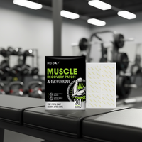 Patch transdermique de récupération musculaire avec vitamine E et C, 3x3 cm, relaxation longue durée pour le soin des muscles corporels, soulagement pour le fitness et le sport