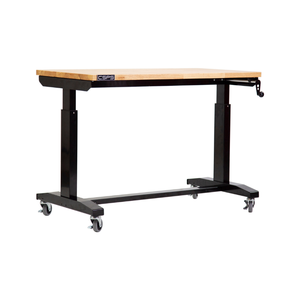 Meilleure vente table à hauteur réglable 117cm dessus en bois pour mécanicien garage établi silencieux ajuster bureau de levage - Product Image 1