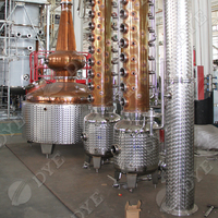 DYE Alcool colonna ancora Distillatore etanolo Distillazione di alcol linea di produzione di attrezzature di distillazione colonna di rame