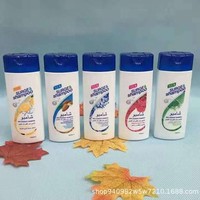 Champú Anticaspa con Esencia Vegetal para Control de Grasa, Inglés/Árabe, 100ml, Tapa Azul, Botella Blanca, Venta al por Mayor, Suministro Directo de Fábrica