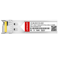 Módulo Transceptor Óptico SFP BiDi 1.25G 1000BASE-BX-D 1550nm-TX/1310nm-RX 20km Simplex LC/UPC SMF para Telecomunicaciones y Centros de Datos
