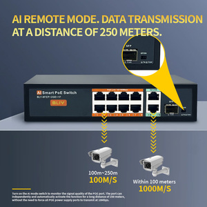 AI Smart PoE Network <b>Switch</b> 8 Port <b>Ethernet</b> <b>Switch</b> 1 Gigabit SFP Up Link Industrial Enterprise <b>Switch</b> - Product Image 3