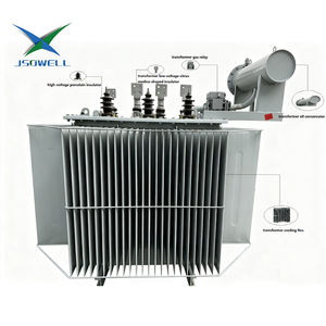 Transformadores de Distribución de Energía Eléctrica Sumergidos en Aceite de 630 kVA, Transformador de Distribución de Aluminio Sumergido en Aceite - Product Image 3