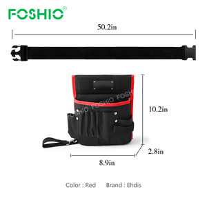 Foshio — pochette à <span class=keywords><strong>outils</strong></span> en vinyle, sac de rangement <span class=keywords><strong>avec</strong></span> ceinture, Logo personnalisé - Product Image 4