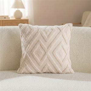 Housse de coussin confortable à motifs variés, style tendance en peluche, décoration pour canapé et salon - Product Image 1