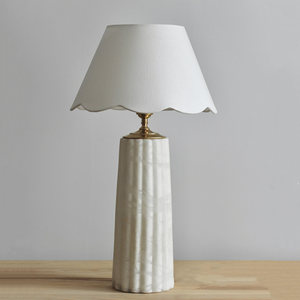 Ceramic Table Lamp E27 Switch Control Geometric <b>Solid</b> <b>Desk</b> Lamp 300x530mm Bedroom Study Bedside Lighting - Product Image 2