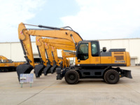 Excavatrice chinoise de marque supérieure excavatrice de roue de 21 tonnes XE210W avec le rendement élevé