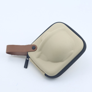 Porte-thé en EVA robuste, coque rigide moulée pour le rangement des articles de thé en céramique/verre, design imperméable, antichoc et anti-poussière, nylon - Product Image 1