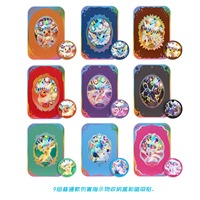 Lot de 9 styles de boîtes mystères Pokémon Eeveelutions Tera, collection complète, cadeaux d'anniversaire pour enfants, coffret cadeau de collection en gros
