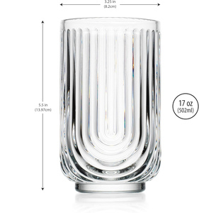 STAR-HOME Tasse à café classique en verre transparent 350ml 420ml sans BPA, sans danger pour les aliments, compatible micro-ondes et lave-vaisselle, vente chaude pour café et thé - Product Image 3