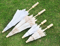 Parasol de Mariage Élégant en Dentelle Blanche, Parapluie Vintage en Dentelle Florale pour la Mariée, Accessoire de Photographie, Vente en Gros