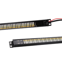 Nouvelle barre lumineuse de signalisation d'urgence pliable à trois rangées de 60 pouces pour camionnettes/SUV, étanche IP67, 50W, 12V, montage facile