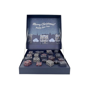 Christmas Chocolate Gift <b>Box</b> Luxury Rigid Paper <b>Box</b> With Divider Tray For Candy <b>Cookie</b> Holiday Xmas Gift Packaging Custom Logo P - Product Image 1