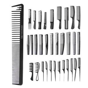 Hot Sell Personalized Antistatic Barber Beauty Cutting Comb Carbon Fiber Comb